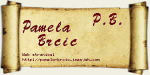 Pamela Brčić vizit kartica